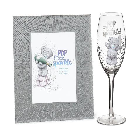 Sparkle Frame & Champagne Flute Me to You Bear Gift Set £10.80